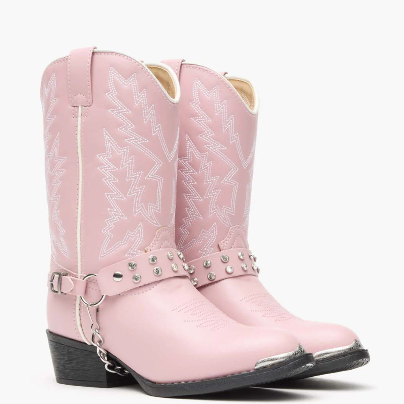 Lil' Durango® Big Kid Pink Rhinestone Western Boot - Image 6