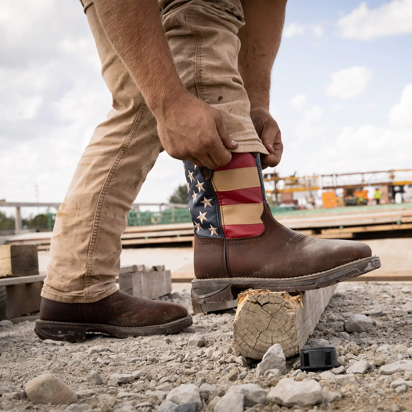 Durango® Workin' Rebel™ Patriotic Steel Toe Work Boot - Image 3
