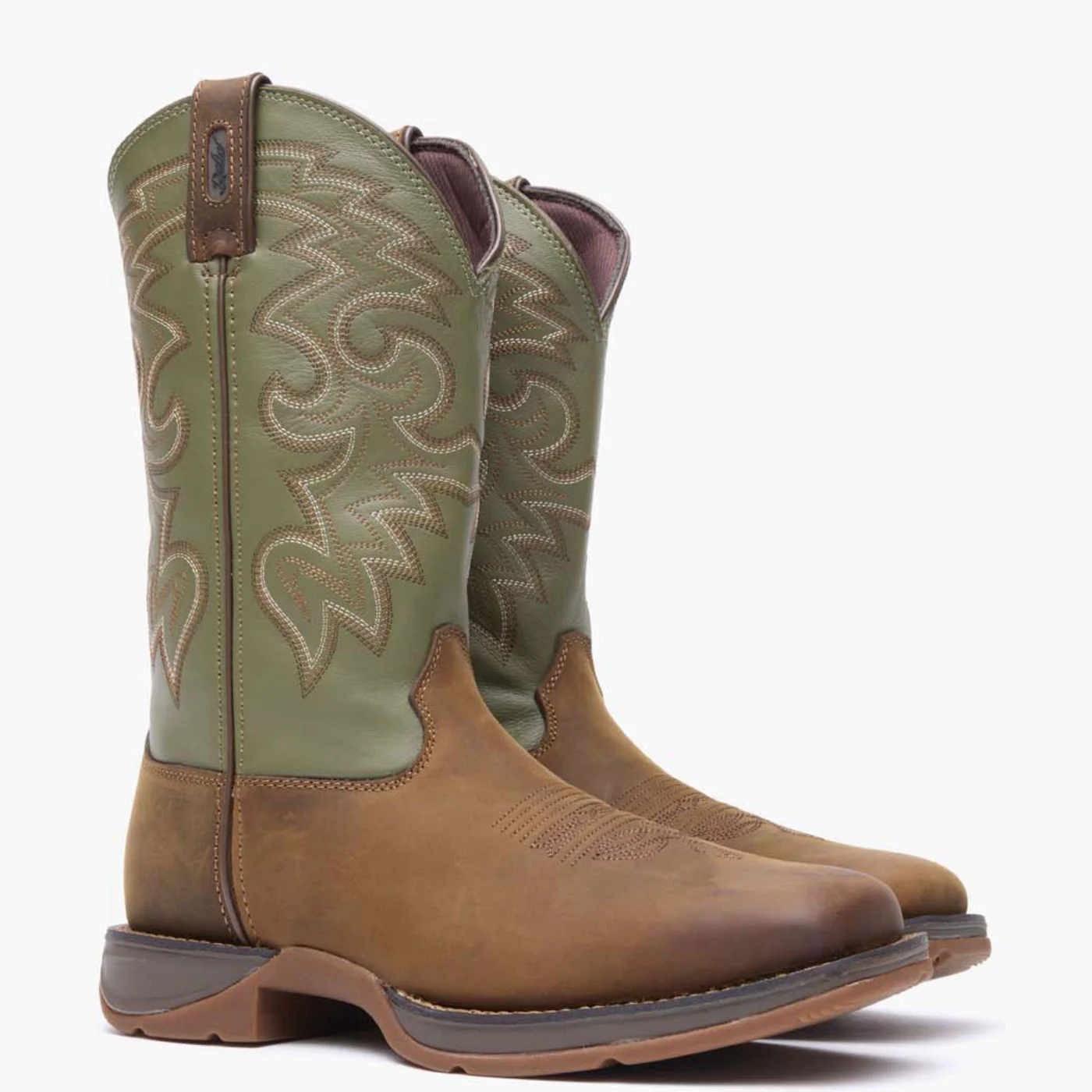 Rebel™ by Durango® Coffee & Cactus Pull-On Western Boot - Image 3
