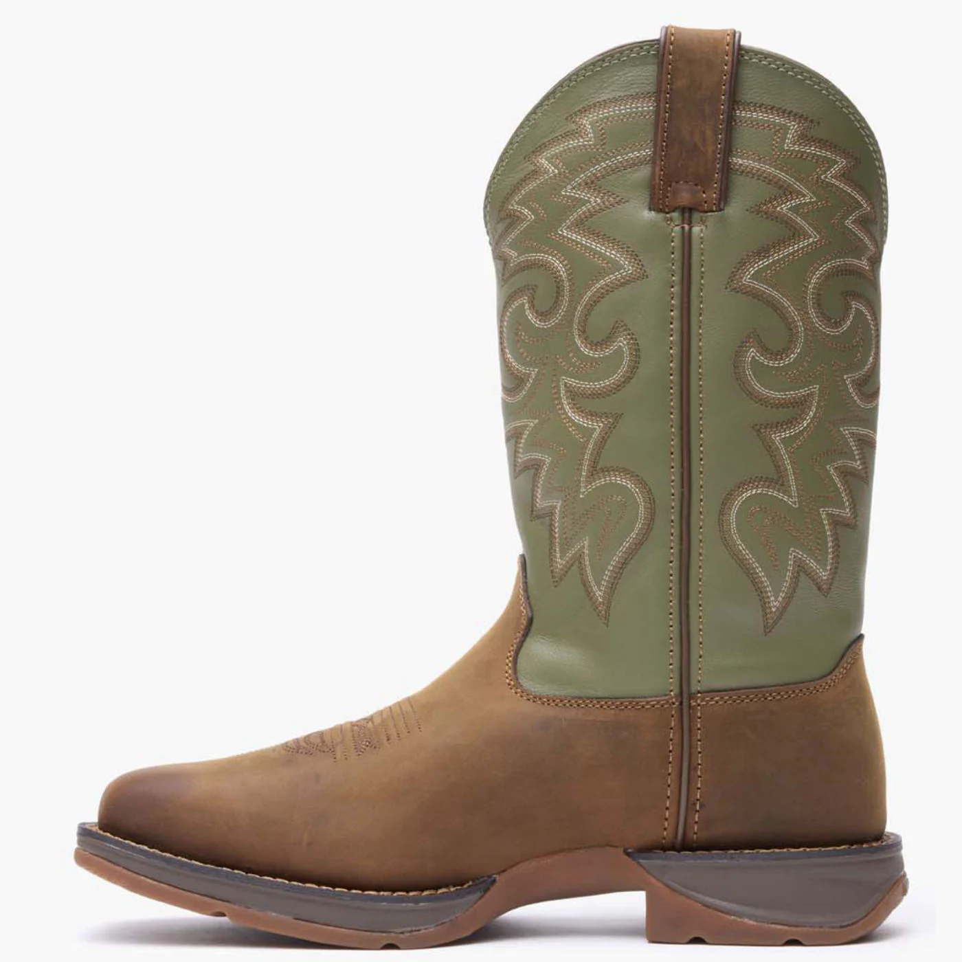 Rebel™ by Durango® Coffee & Cactus Pull-On Western Boot - Image 5