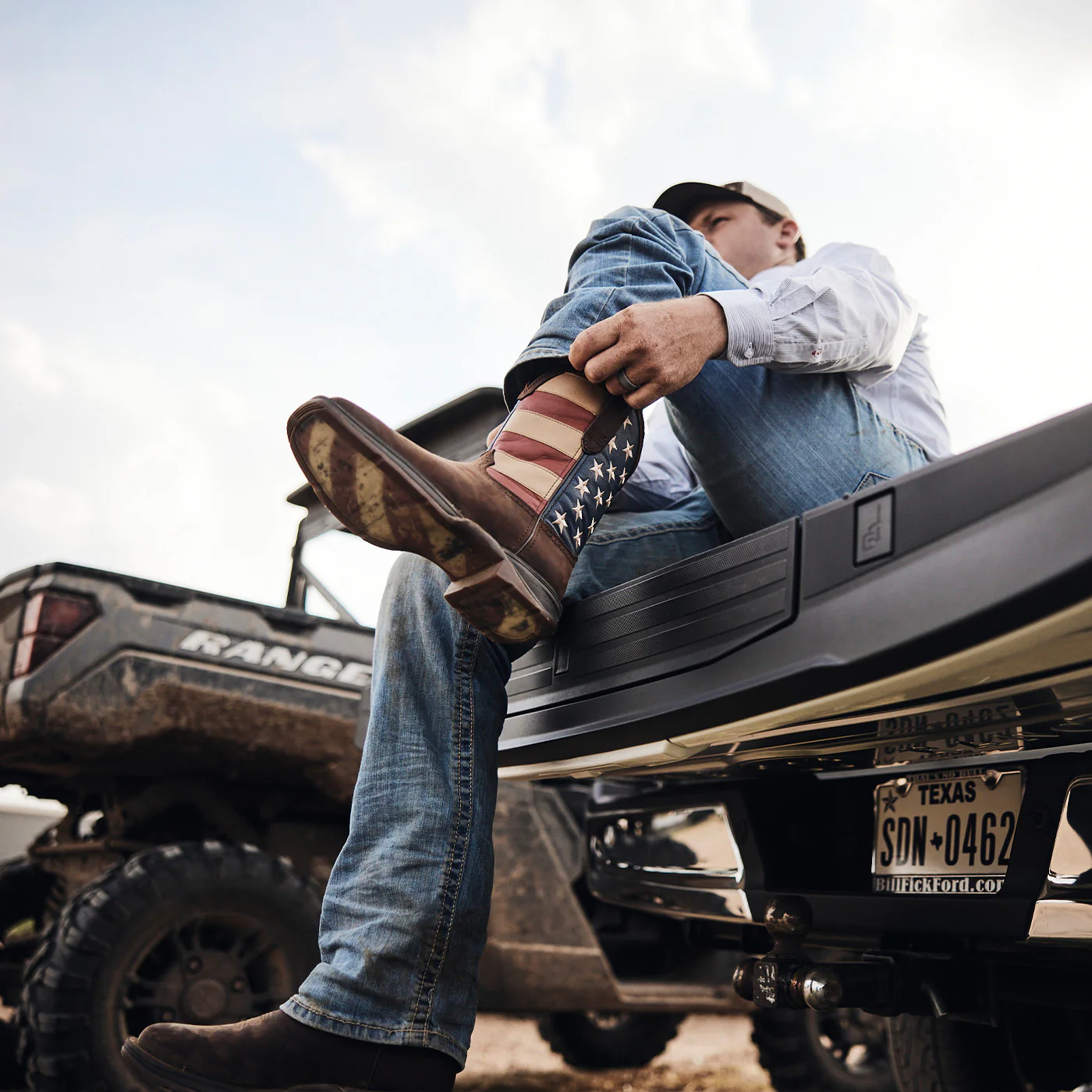 Rebel™ by Durango® Patriotic Pull-On Western Flag Boot - Image 3