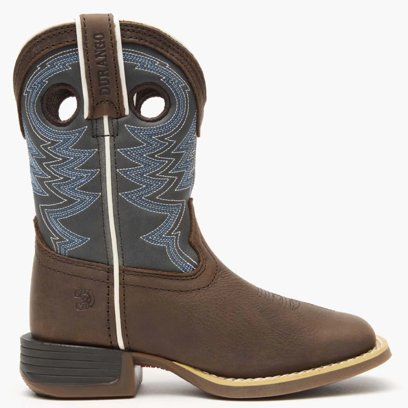 Durango® Lil' Rebel Pro™ Big Kid's Blue Western Boot - Image 3