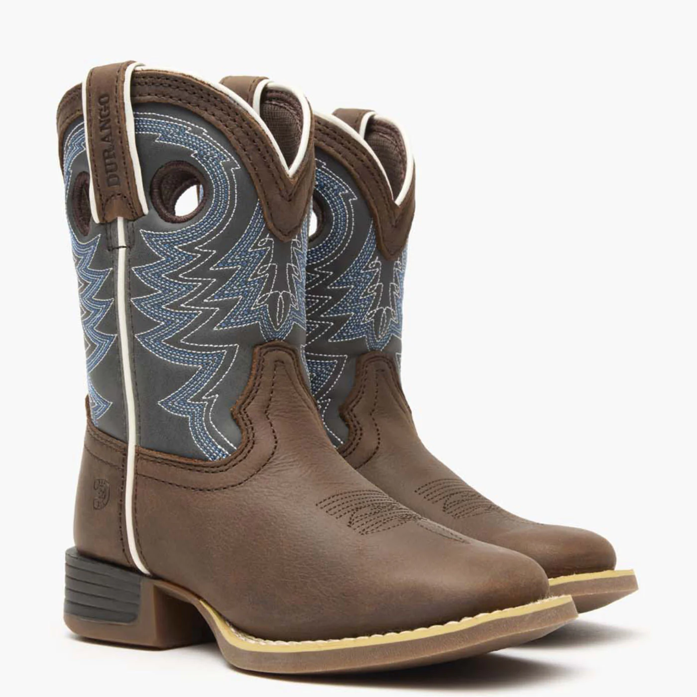 Durango® Lil' Rebel Pro™ Big Kid's Blue Western Boot - Image 6