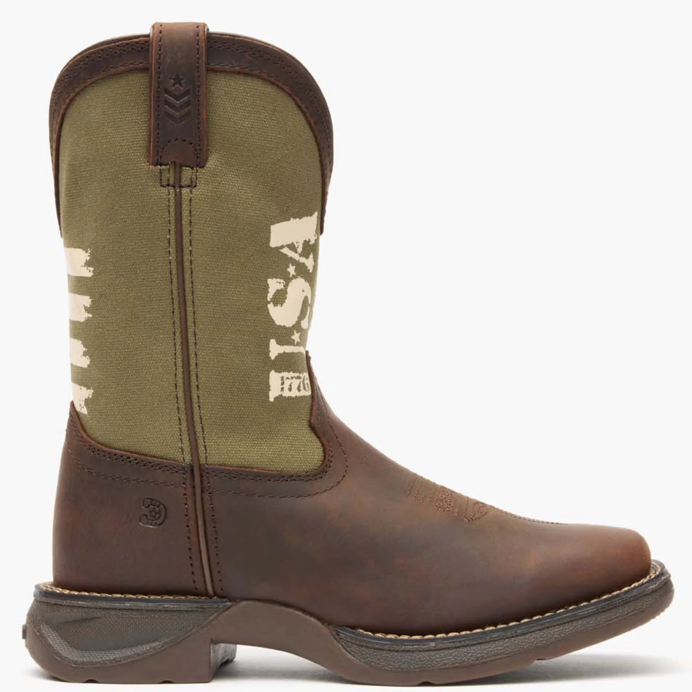 Lil' Rebel by Durango® Big Kids' Army Western Boot - Image 3