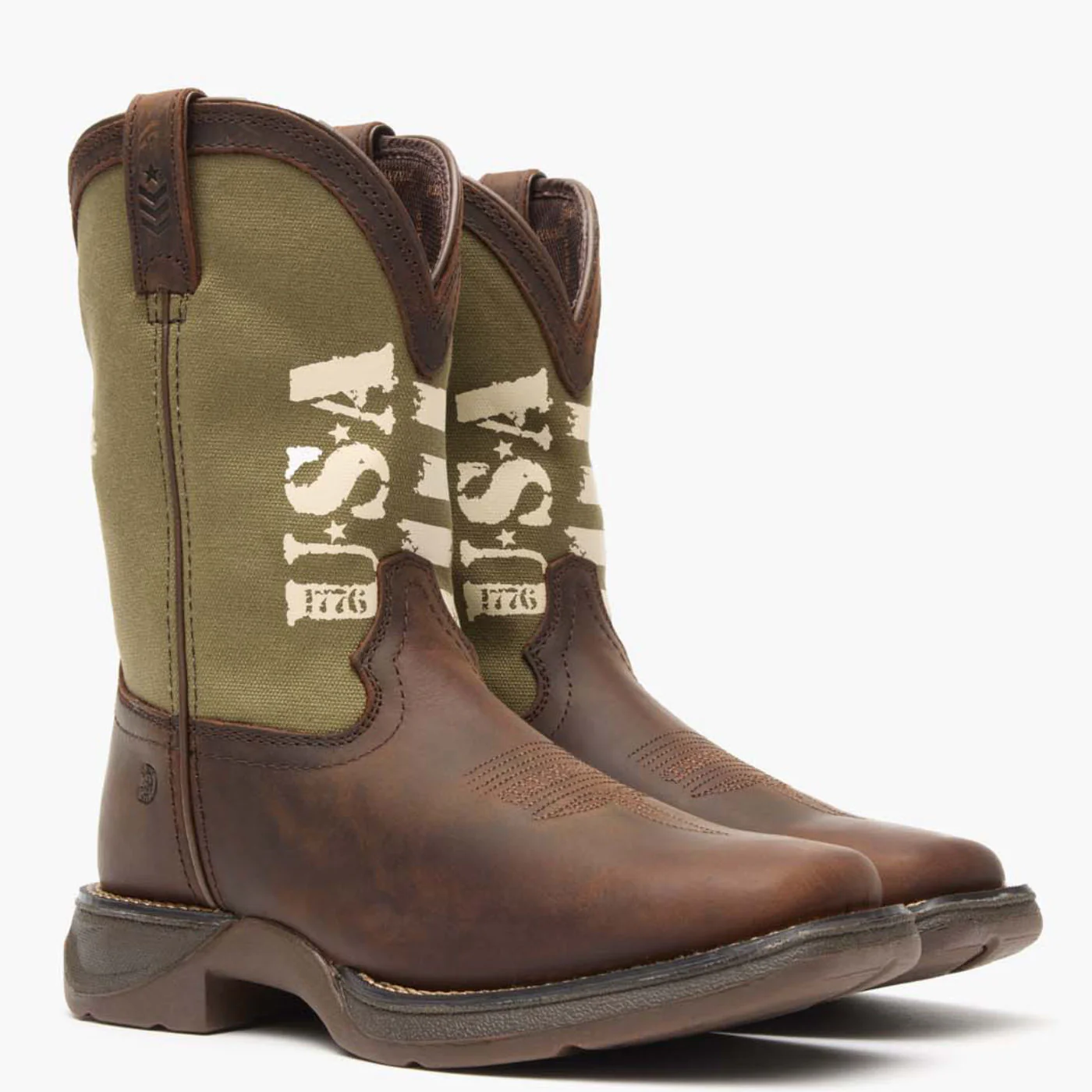 Lil' Rebel by Durango® Big Kids' Army Western Boot - Image 6