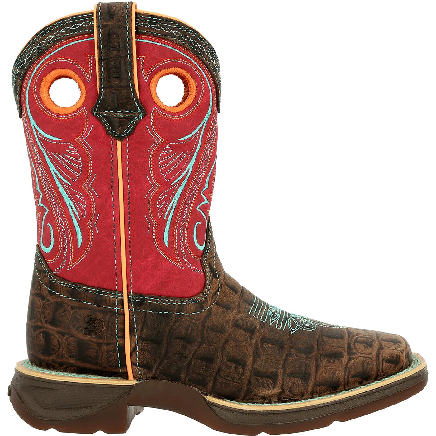 Lil' Rebel by Durango® Big Kids Gator Emboss Western Boot - Image 3