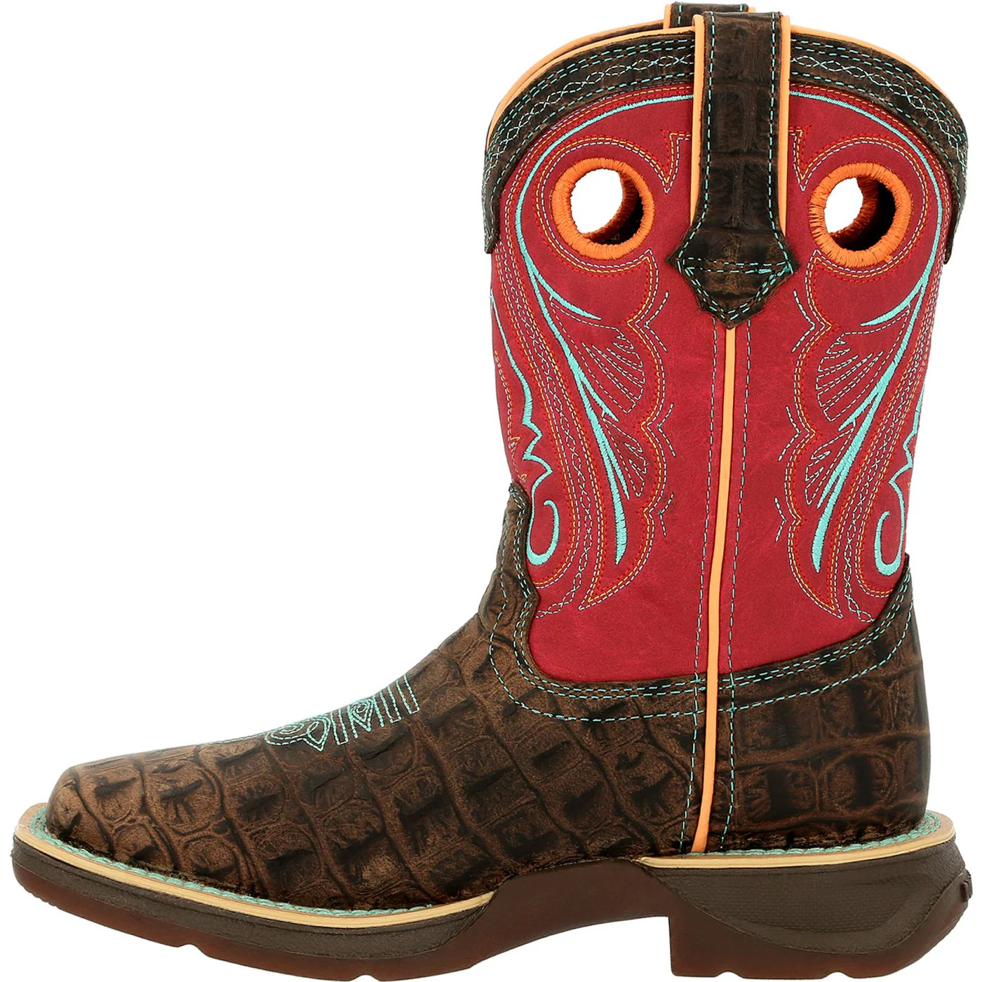 Lil' Rebel by Durango® Big Kids Gator Emboss Western Boot - Image 6