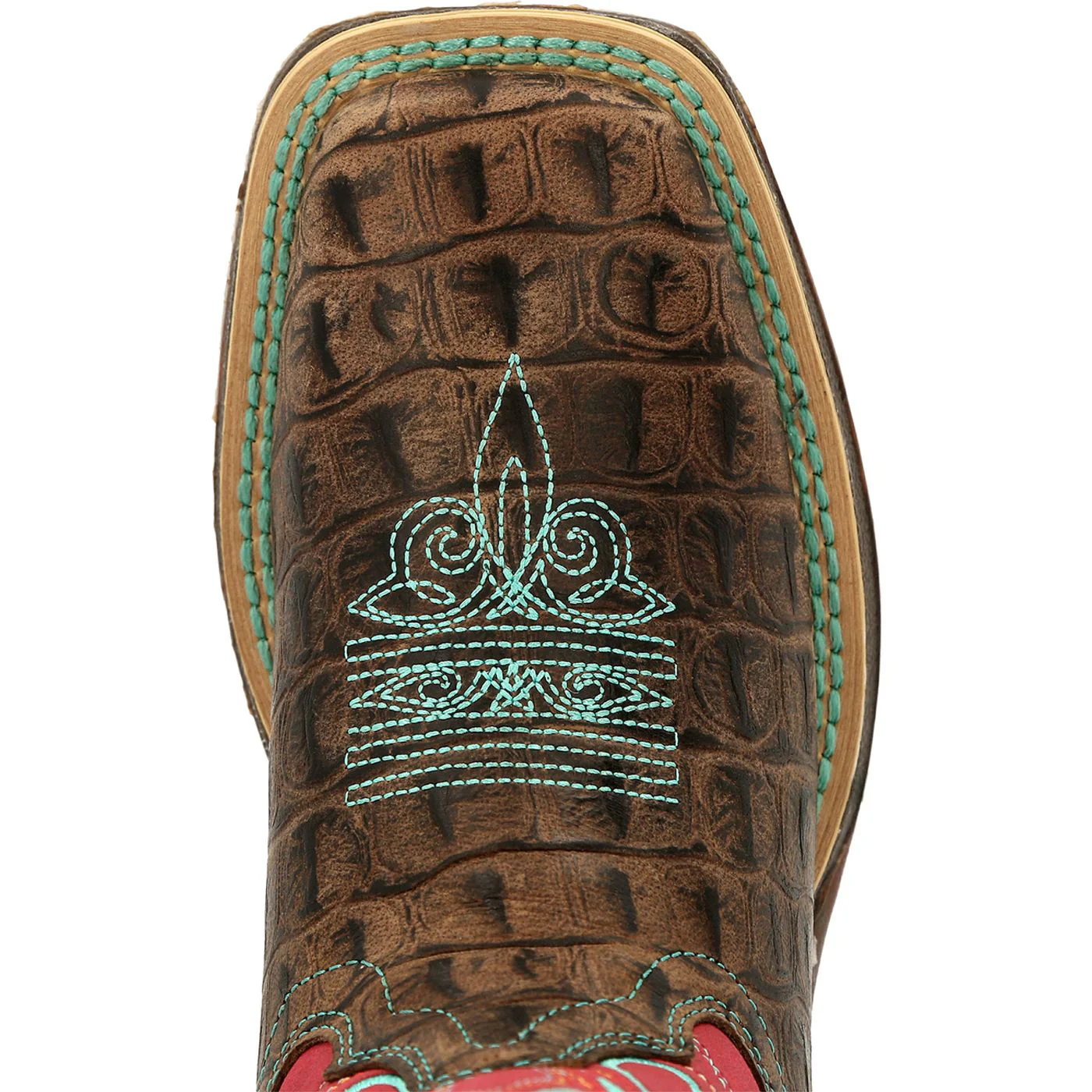 Lil' Rebel by Durango® Big Kids Gator Emboss Western Boot - Image 7