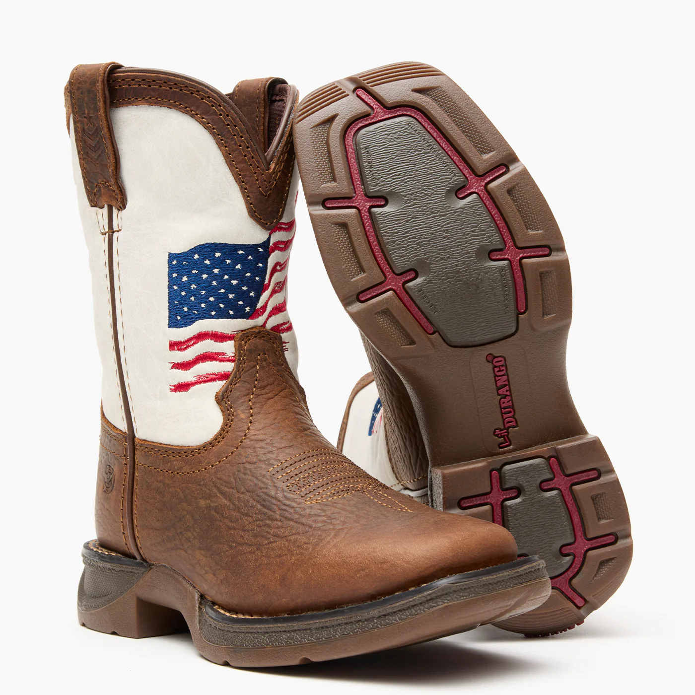 Lil' Rebel™ by Durango® Big Kids Distressed Flag Western Boot - Image 2