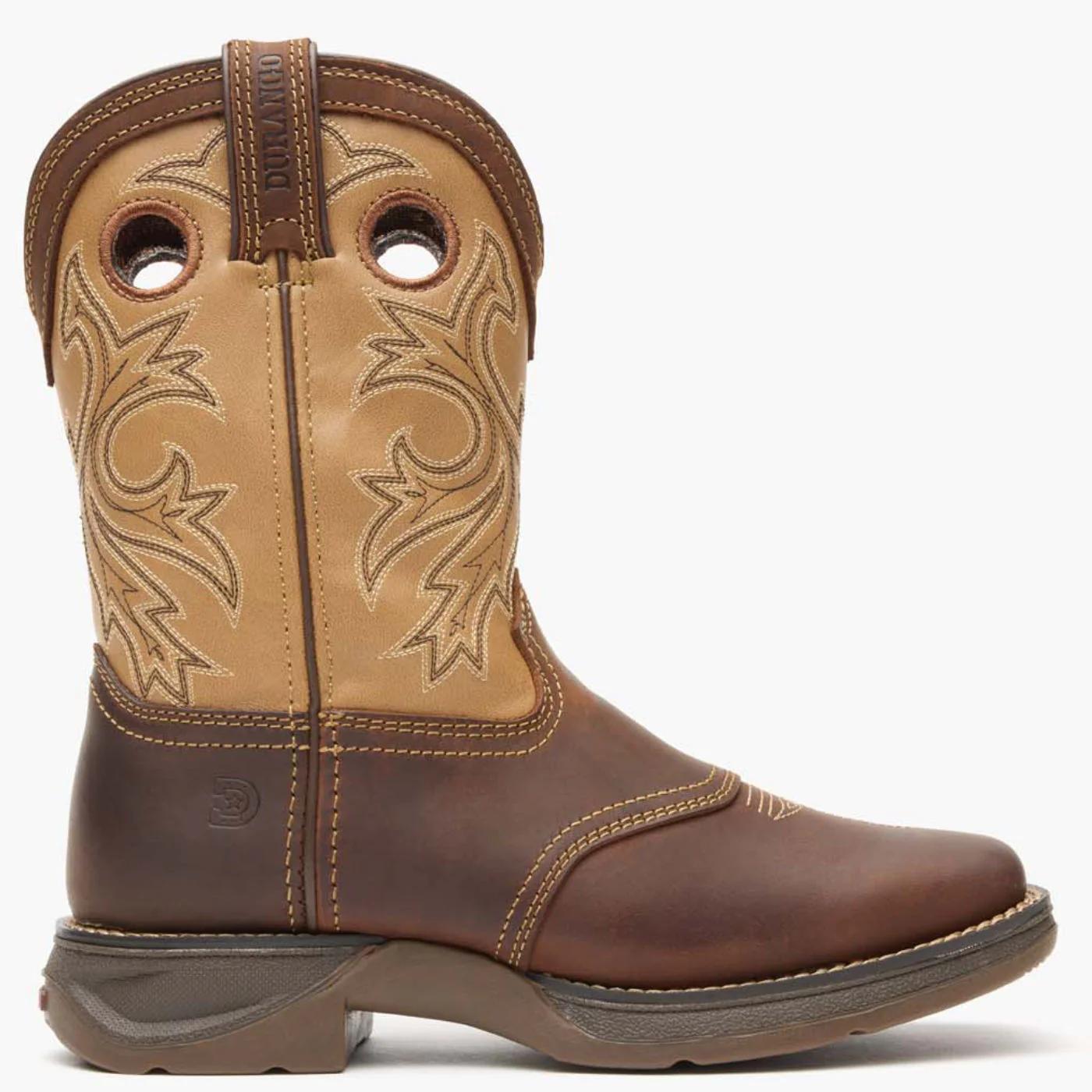 Lil’ Rebel by Durango® Big Kids Brown Tan Western Boot - Image 3
