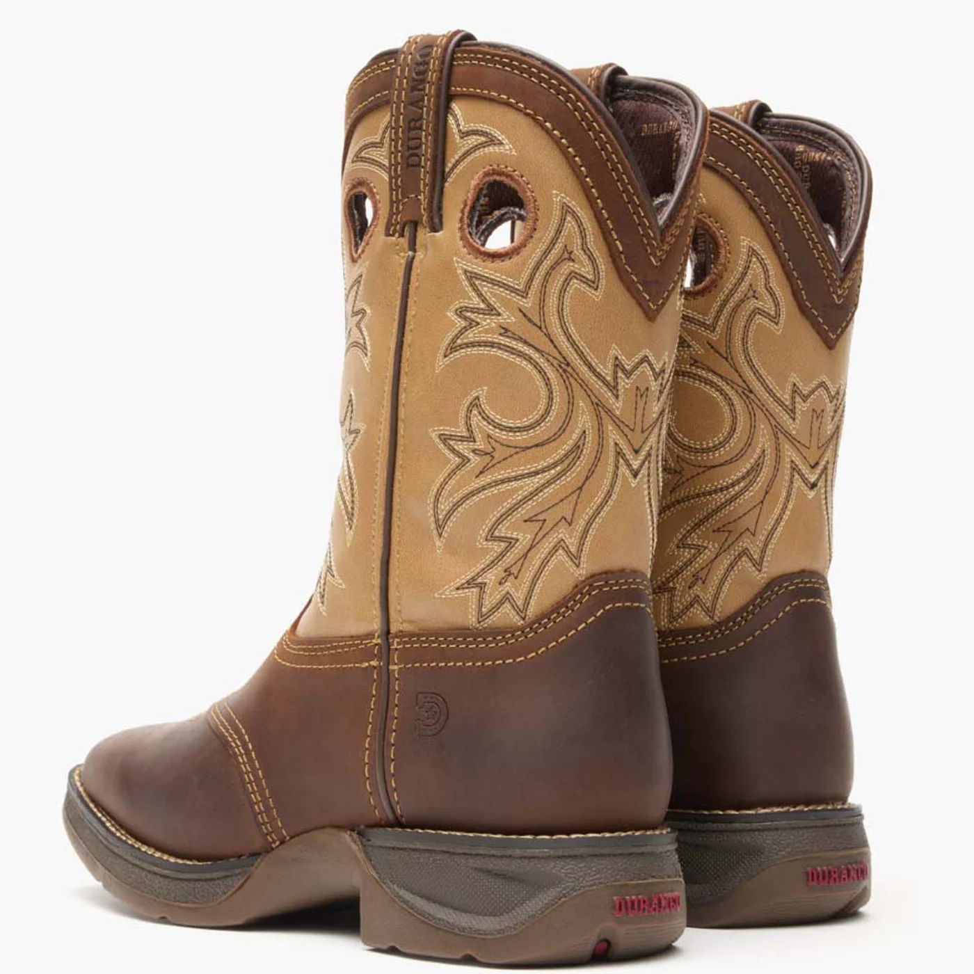Lil’ Rebel by Durango® Big Kids Brown Tan Western Boot - Image 4