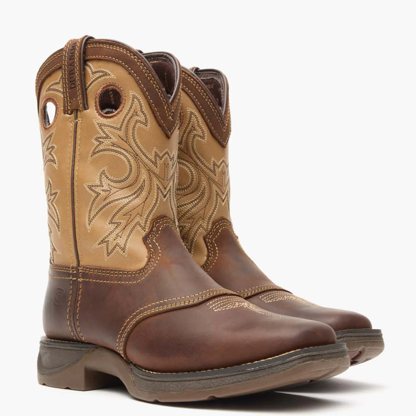 Lil’ Rebel by Durango® Big Kids Brown Tan Western Boot - Image 6