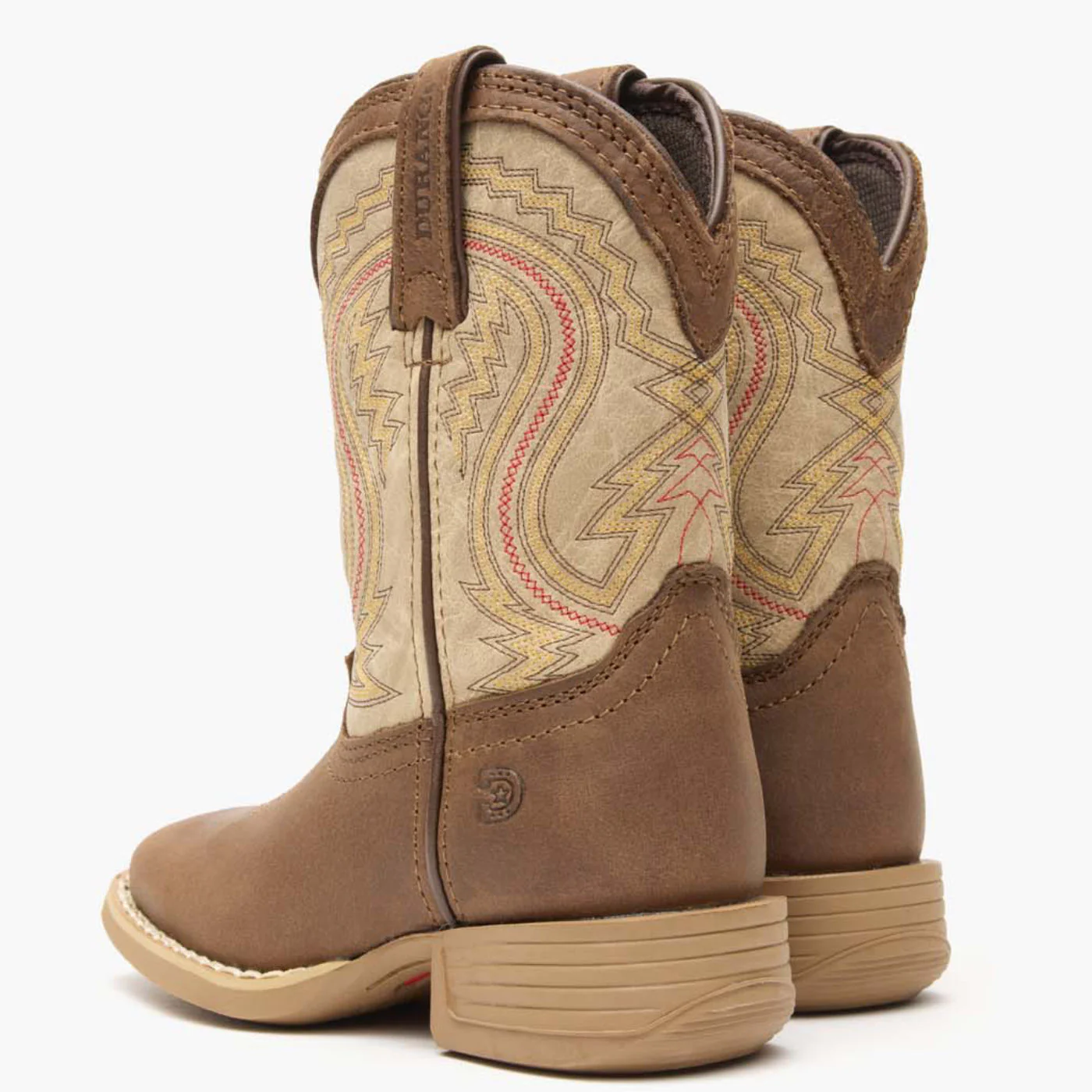 Durango® Lil' Rebel Pro™ Little Kids' Coffee and Bone Western Boot - Image 4