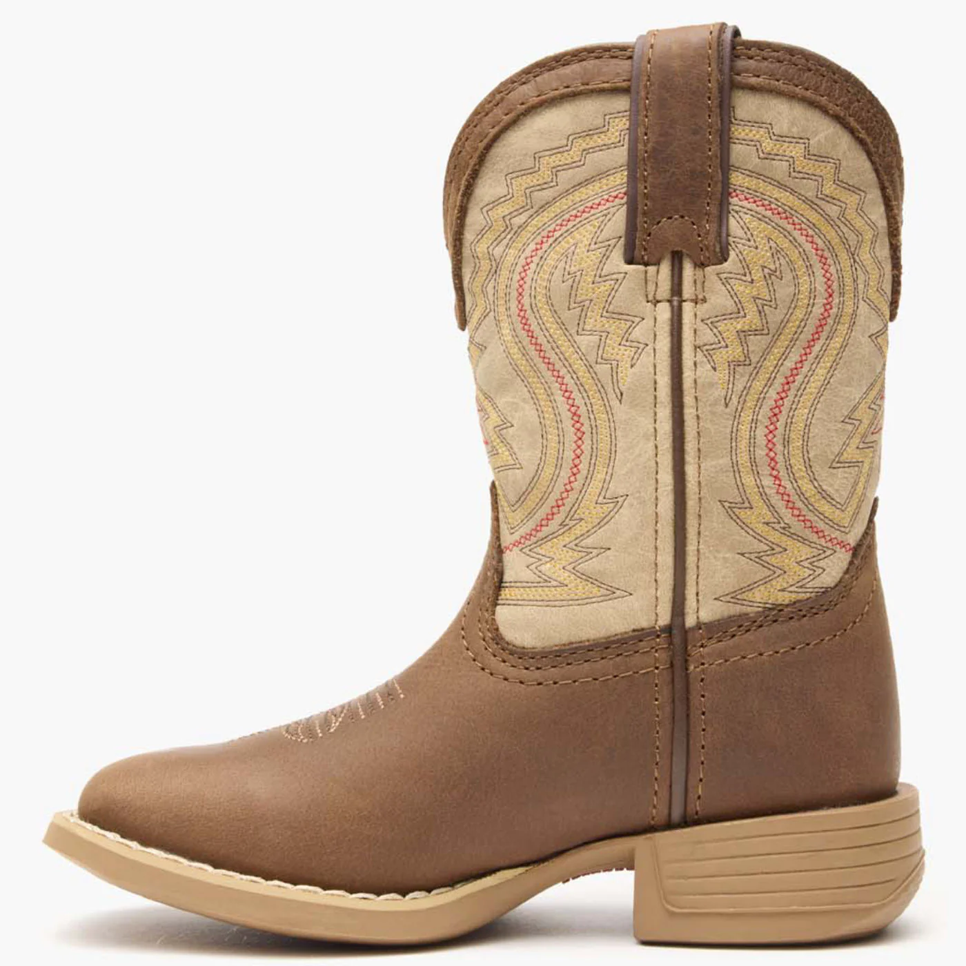 Durango® Lil' Rebel Pro™ Little Kids' Coffee and Bone Western Boot - Image 5