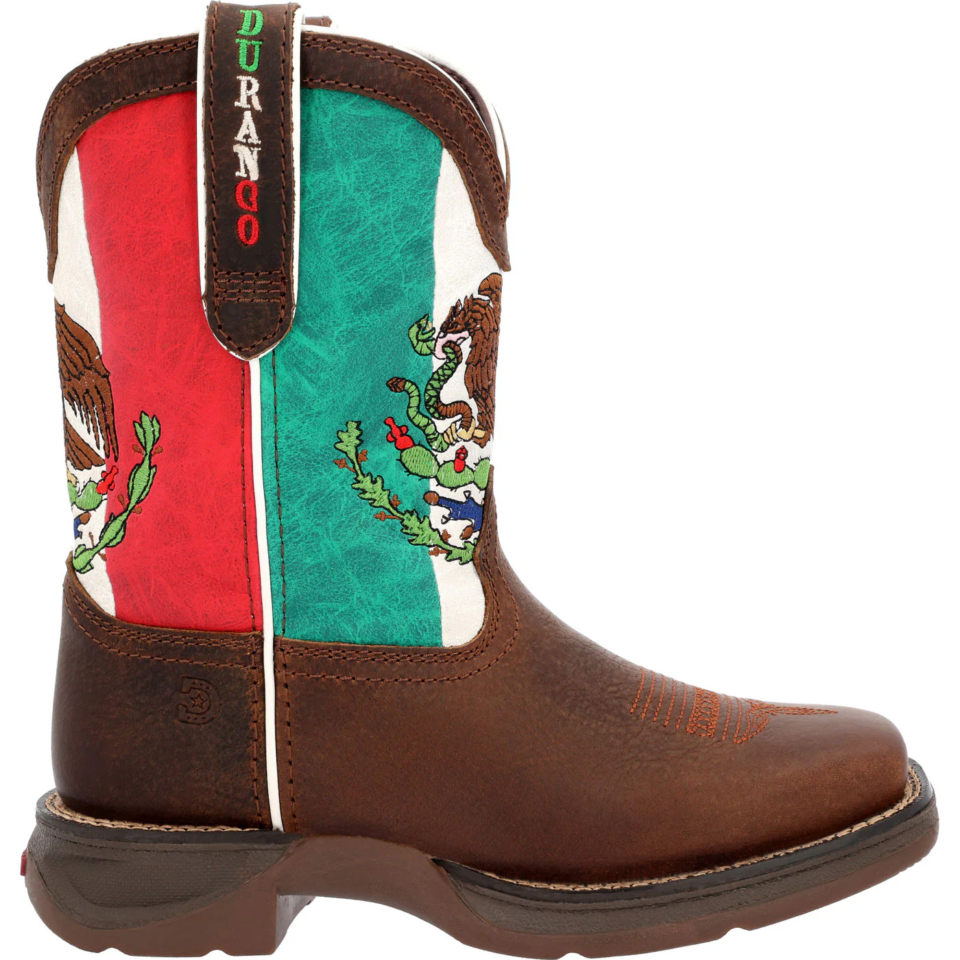 Lil’ Rebel™ by Durango® Big Kids’ Mexican Flag Western Boot - Image 3