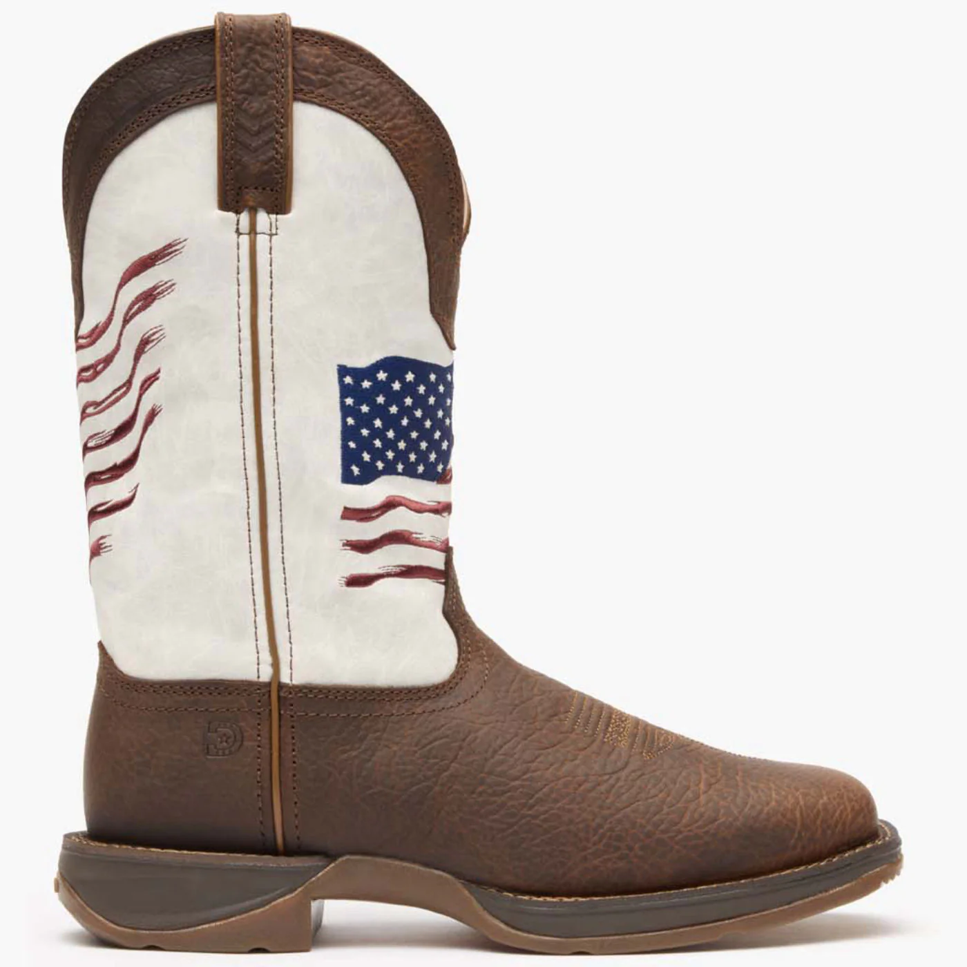 Rebel by Durango® Distressed Flag Embroidery Western Boot - Image 2