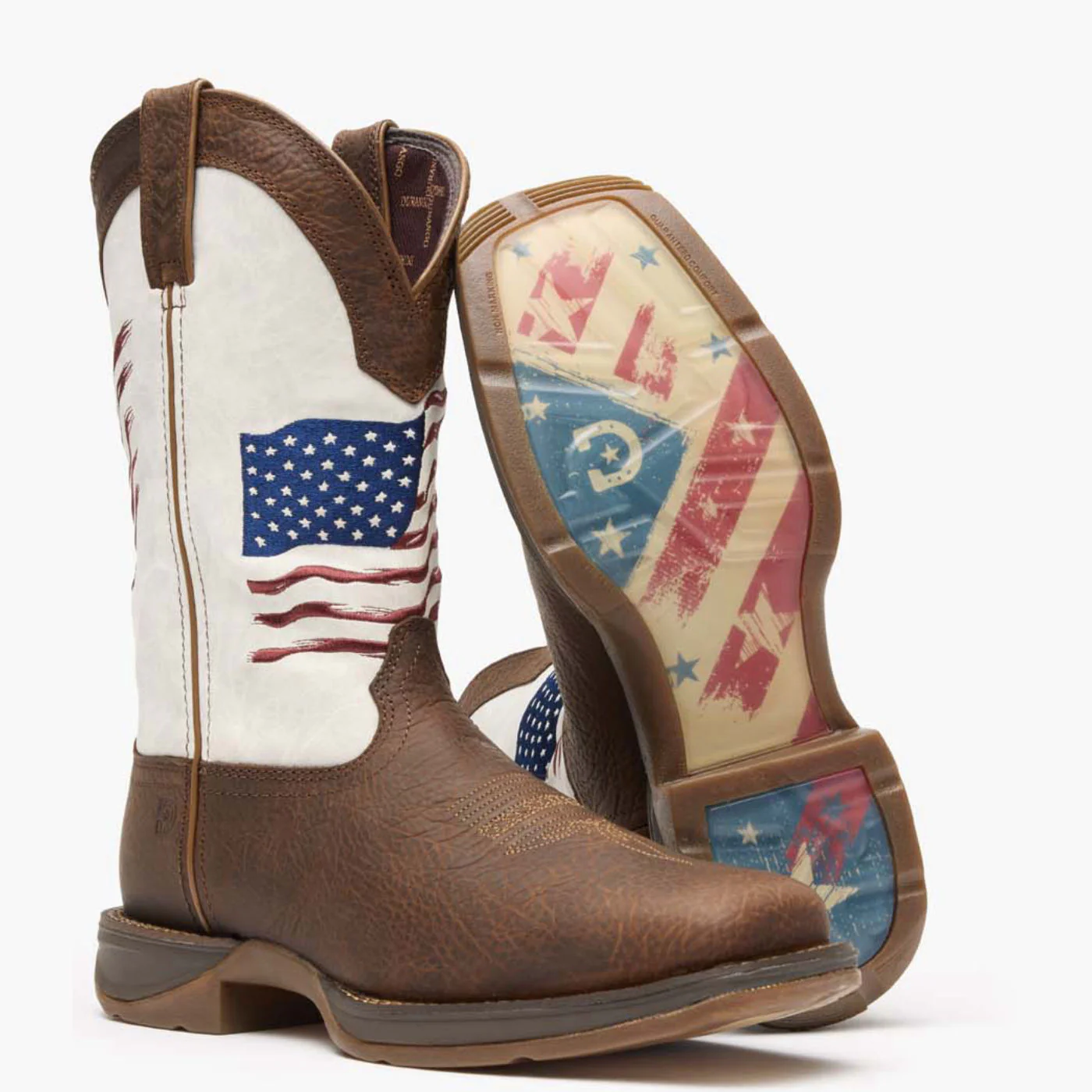 Rebel by Durango® Distressed Flag Embroidery Western Boot - Image 4