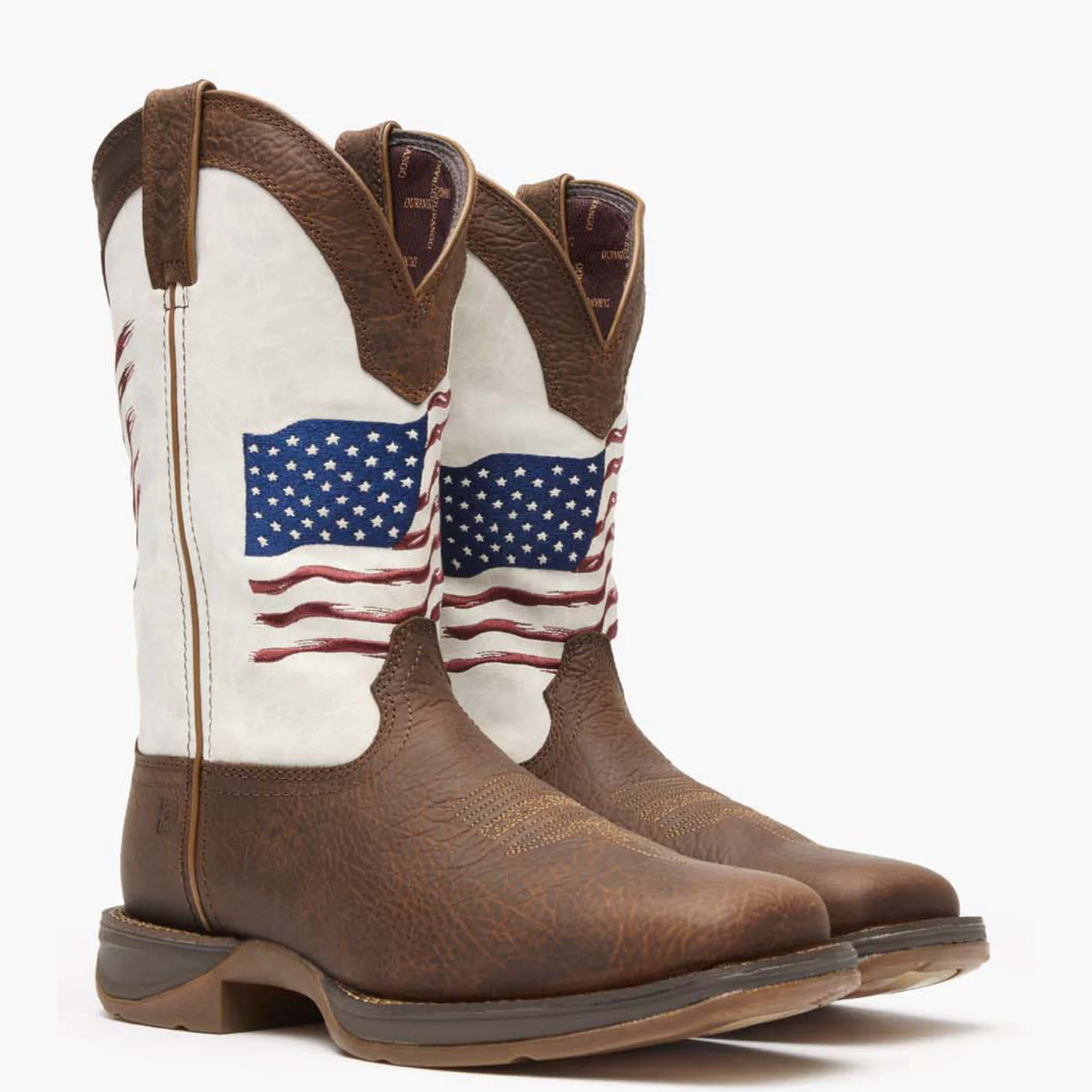 Rebel by Durango® Distressed Flag Embroidery Western Boot - Image 5