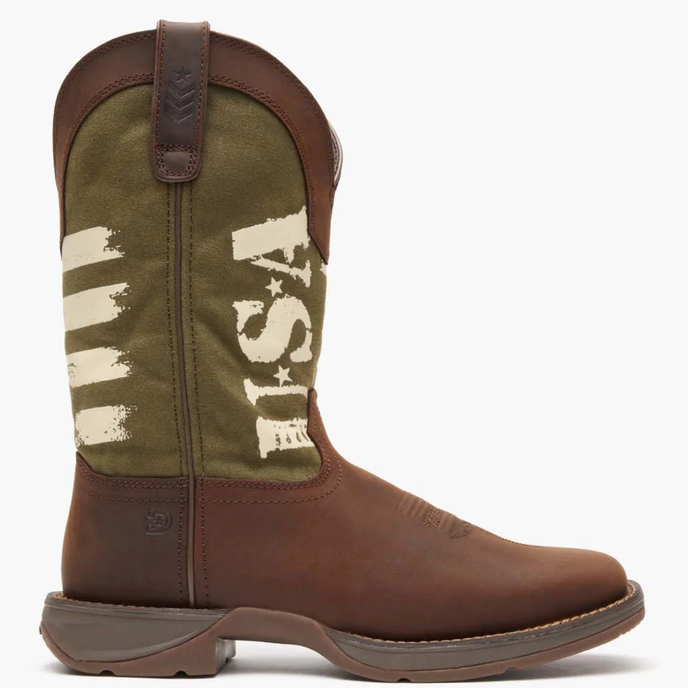 Rebel by Durango® Army Green USA Print Western Boot - Image 2
