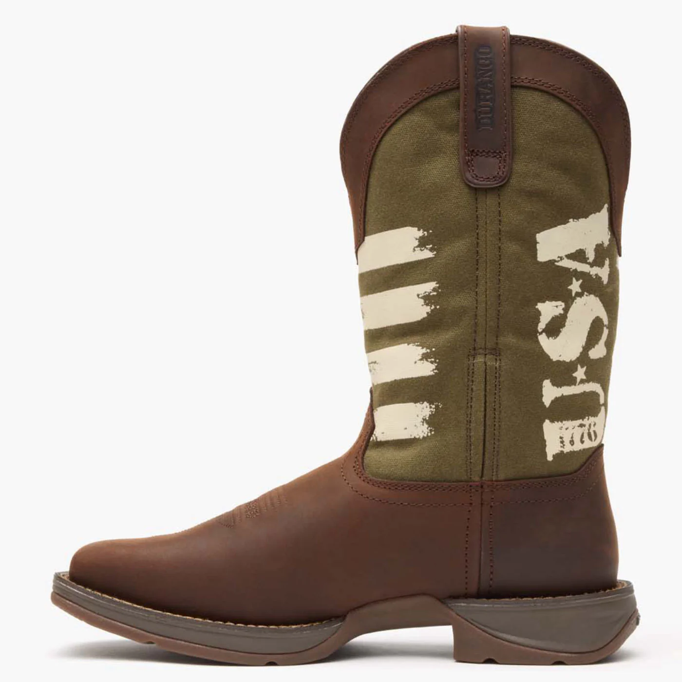 Rebel by Durango® Army Green USA Print Western Boot - Image 3
