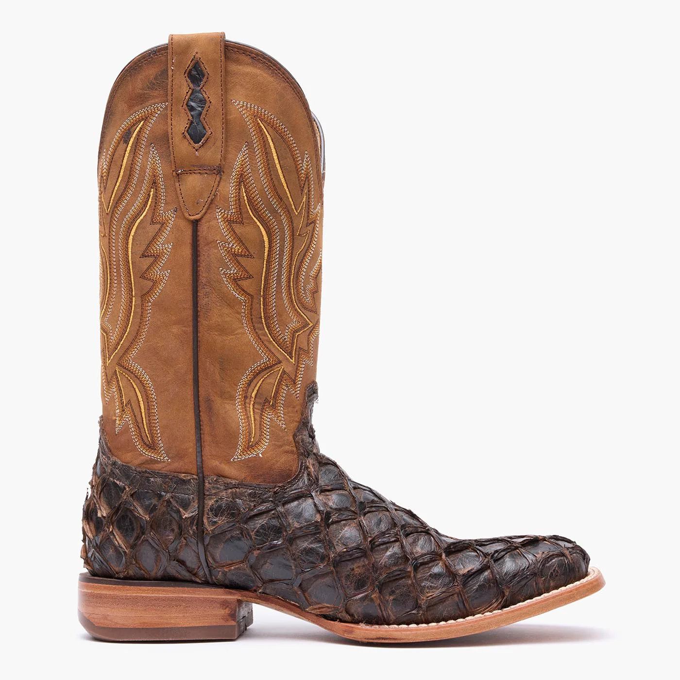 Durango® Premium Exotics™ Dark Brown Pirarucu Western Boot - Image 6