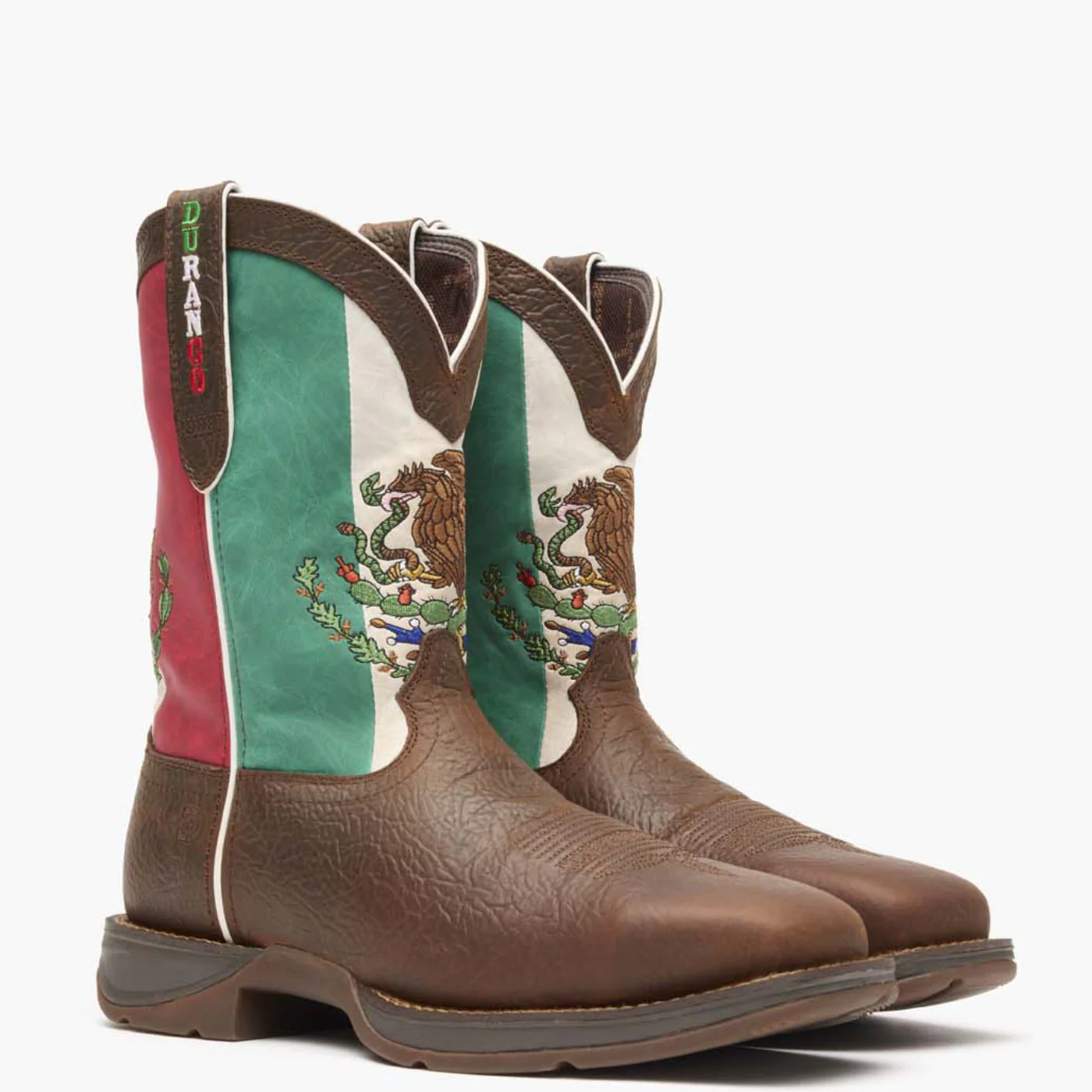 Rebel by Durango® Steel Toe Mexico Flag Western Boot - Image 3