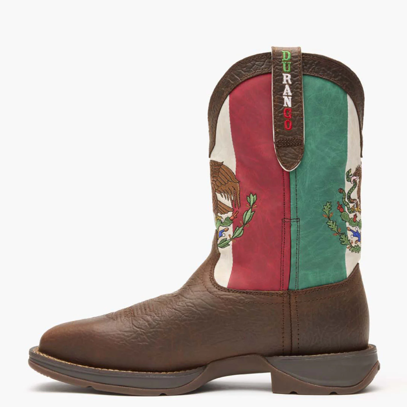 Rebel by Durango® Steel Toe Mexico Flag Western Boot - Image 5