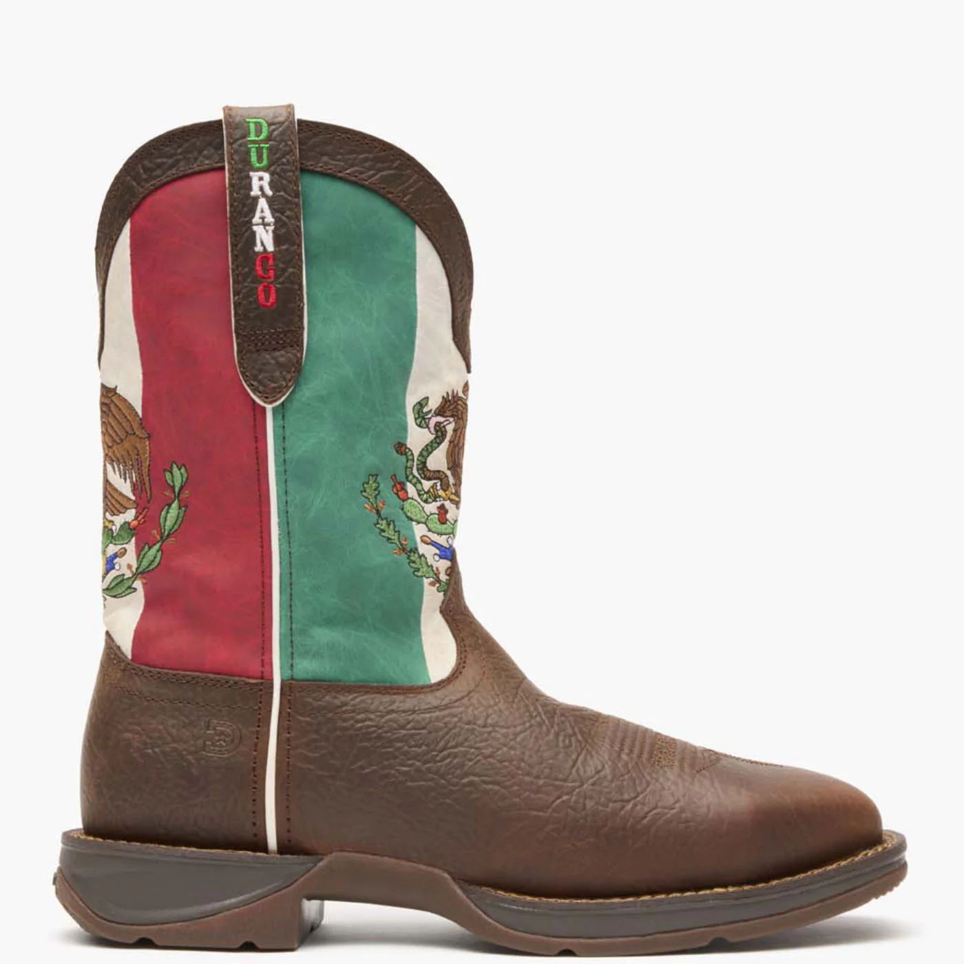 Rebel by Durango® Steel Toe Mexico Flag Western Boot - Image 6