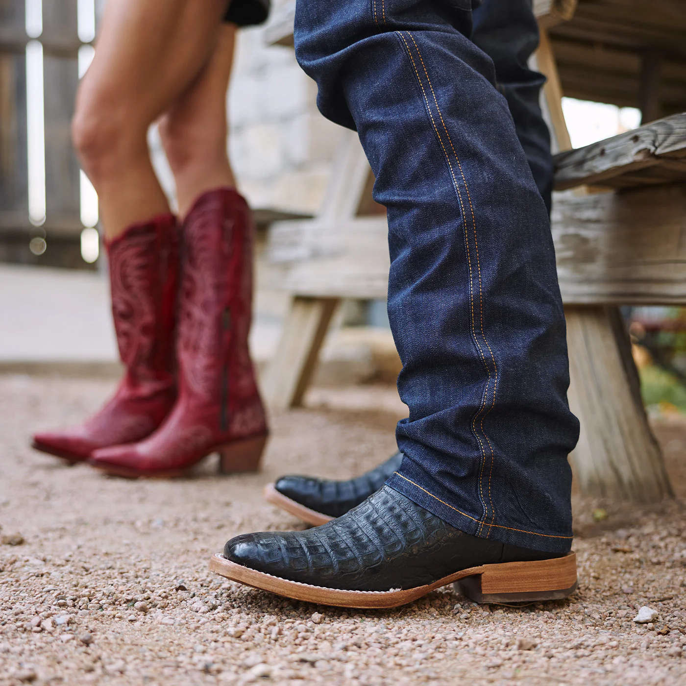 Durango® Men's PRCA Collection Caiman Belly Western Boot - Image 3