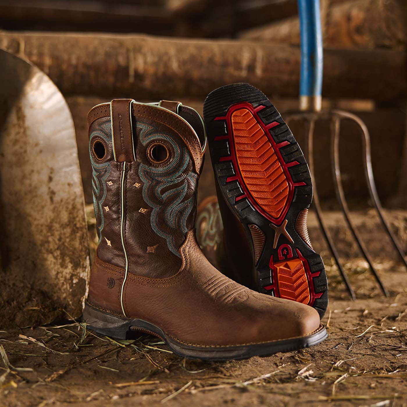 Durango® Maverick Women's Steel Toe Waterproof Western Work Boot - Image 3