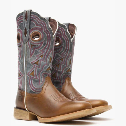 Durango® Lady Rebel Pro Women's Golden Brown & Periwinkle Western Boot - Image 3