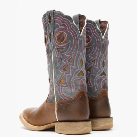 Durango® Lady Rebel Pro Women's Golden Brown & Periwinkle Western Boot - Image 4