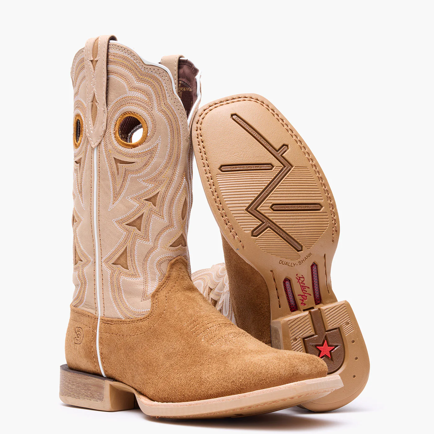 Durango® Lady Rebel Pro™ Women's Cashew & Bone Western Boot - Image 2