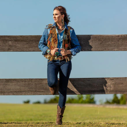 Durango® Women's Distressed Tan Slouch Western Boot - Image 3