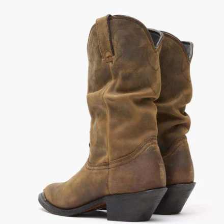 Durango® Women's Distressed Tan Slouch Western Boot - Image 5