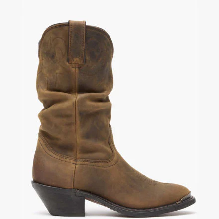 Durango® Women's Distressed Tan Slouch Western Boot - Image 6